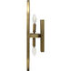 Sidra LED 10.25 inch Natural / Antique Brass Sconce Wall Light